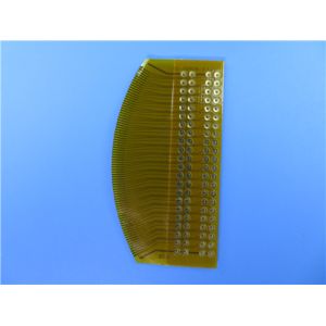 Single Layer Flexible PCB Built on Polyimide With 1.6mm FR-4 Stiffener and