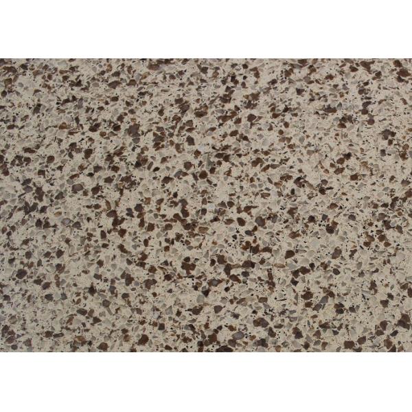 Quality Light Brown Artificial Quartz Stone Countertops Slab For All Type Counter Tops wholesale