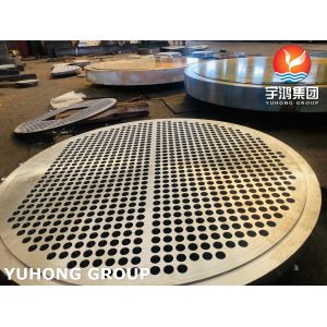 Cheap ASME SA182 Forged Tube Sheet for Shell and Tube Heat Exchanger with Fixed and Floating Tube Sheets Customized to Design for sale
