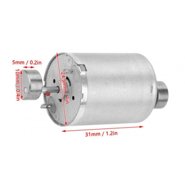 RK370 Double Shaft 12V DC Motor , Mini Vibration Motor High Torque For Massager OEM