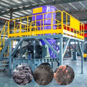 High Efficiency Steel Wire Crusher with 55KW Power and 5000KG Weight for Residual Impurities 