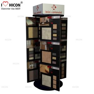 Spinner 4-way Ceramic Wall Tile Sample Display Rack Freestanding