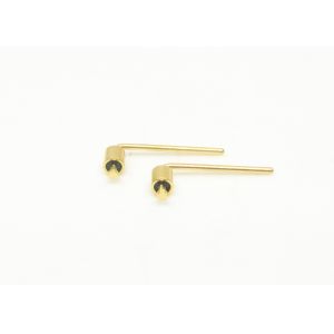 Cheap Right Angle Glass To Metal Seal Feedthrough Gold Wire Bonding Single Pin for sale