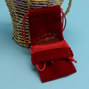 Promotion Handmade Beautiful Mini Felt Drawstring Packaging Velvet Pen Bag