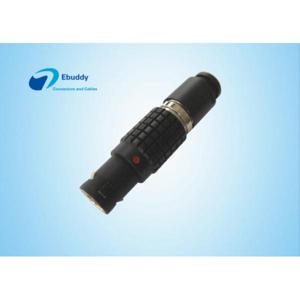 10 Pin Lemo Cable Connector FGG 1B Straight Plug Connector Plating Black
