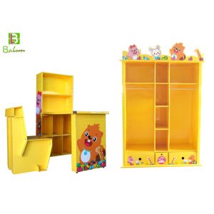 Cartoon Eco - FriendlyCardboard Display Furniture One Set Finish Matt Lamination