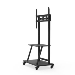 Rolling Mobile TV Cart 75 Inch For Classroom Exhibition Hall