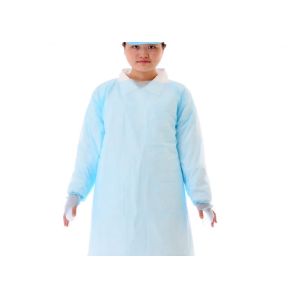 Long Sleeves Disposable CPE Isolation Gown For Hospital