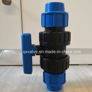16mm to 110mm QX PP Union Valve with Connect Fittings of PP Compression Fittings