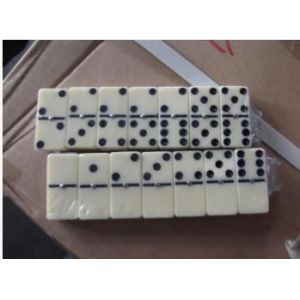 Domino set, Material Melamine , Total 28pcs, double six, packaged in PVC box,