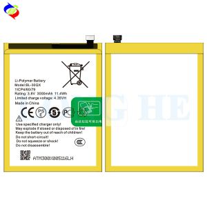 3000mAh BL-30QX Battery for Infinix X521 Mobile Phone System Model X521 Coding