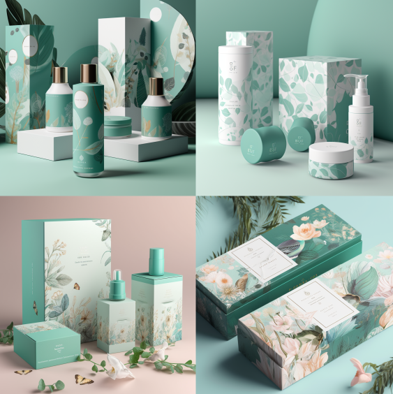 Kraft Paper Recyclable Printed Face Cream Skin Care Makeup Packaging Box For Cosmetics