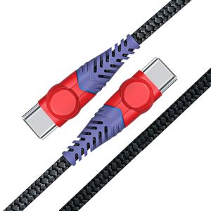 20V 3A PD Charger Kevlar USB-C to USB-C Cable, 6FT Super Stronge USB C Cable