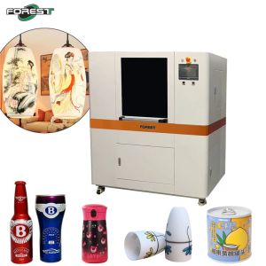 CMYK Rotary Inkjet Printer For Bottle Can Cup Glassware With 1-6 Print Heads