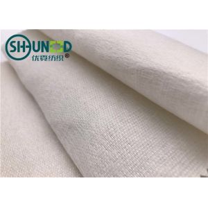 Wool Necktie Interlining Plain Weave / Polyester Interlining Fabric with Good