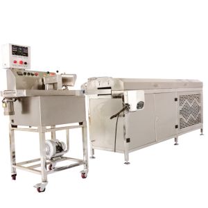 Easy Operation Small Chocolate Enrober Machine For Dry Fruit Chocolate Coating