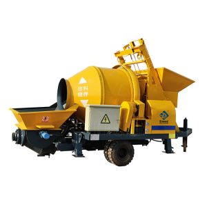 Remote Control Concrete Mixer Pump , Portable Mobile Construction Machines