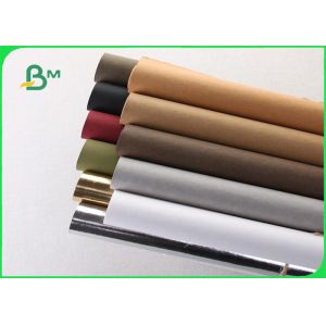 China Washed Kraft Liner Paper / Hand - Washed Kraft Paper 150cm X 110 M For Wallets on sale