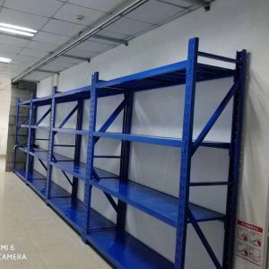 Adjustable Warehouse Custom Warehouse Racking With Black / Orange Shelves