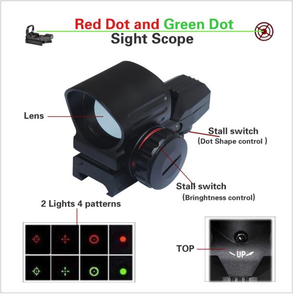 Quality sight scope, red and green dot sight, scope,Rifle Scope, Scope Mounts & Accessories, Red Dot & Laser Scope, Tactical Pis wholesale