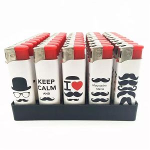 Customized Request Electric Cigarette Gas Lighters with Skull Design and