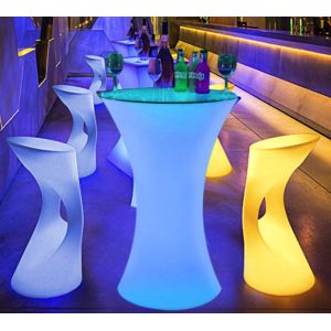 Recyclable Rotomolded Furniture Weatherproof LED Bar Furniture Eco Friendly