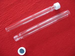 China Anti Crystalline Quartz Test Tube Non Cap ISO Certified For Lab Implement on sale