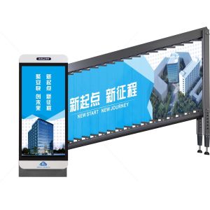 Advertising Car Parking Boom Barrier Gate With Vehicle Identification System
