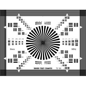 TUV 280x210mm Lens Focus Test Chart Sineimage YE0100 Reflective