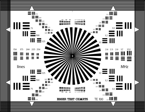 Quality TUV 280x210mm Lens Focus Test Chart Sineimage YE0100 Reflective wholesale