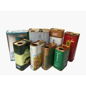 Wholesale 1-5 Liter Olive Oil Tin Can with 0.20-0.35mm Thickness and 116*59