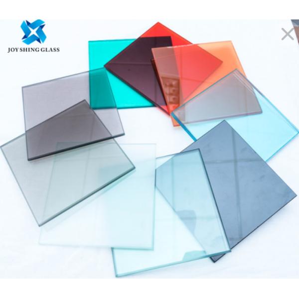 Quality Flat / Curved Colored Laminated Glass Anti UV Tempered Glass 6.38mm 8.38mm 8.76mm 11.52mm wholesale