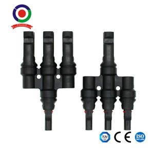 IP67 30A 3 To 1 T Branch Solar PV Connectors MMMF FFFM For Photovoltaic System