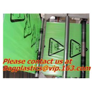 Medical Biohazard Waste Garbage Bag, biohazard drawtape trash bag, hospital