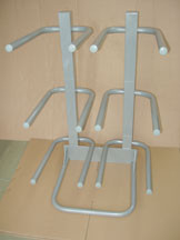 Cheap Practical White / gray glitter structure removable double row 6 barrels water bottle racks for sale