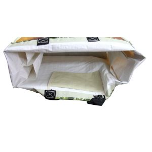 Graffiti PP Woven Shopping Bags Flower Pattern Matt Finish For Grocery