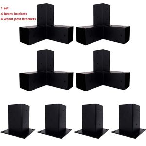 Multipurpose Custom Black Powder Coated Elevated Wood Stand Kit with Steel