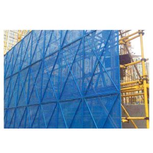 Perimeter protection screen building crawler mesh climb frame mesh