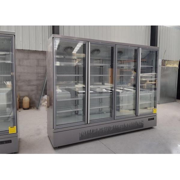 Commercial 1700L Upright Glass Door Cooler With SECOP Compressor