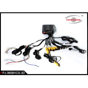 3D 360 Degree Surrounding Bird View Security System For Bus / Truck 4 Way Camera