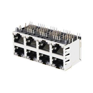 JX0B-3051NL Compatible LPJG47111A4NL 2x4 Port RJ45 POE Jakcs With 1000 Base-T