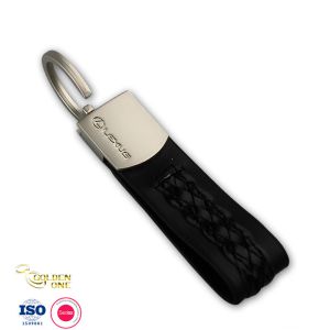 Genuine Leather Key Fob Customized Souvenir Enamel Personalised Keychain