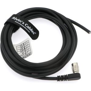 Alvin's Cables Basler Hirose 6 pin Right Angle HRS HR10A-7P-6S Open Twisted