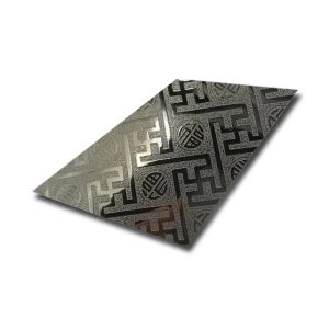 China BIS JIS GS Decorative Stainless Steel Sheets With Unique Surface Etchings on sale