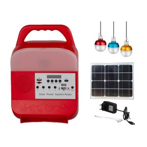 ISO 15W Solar Power Bank LED Lights Mono Crystalline Cell Off Grid Solar