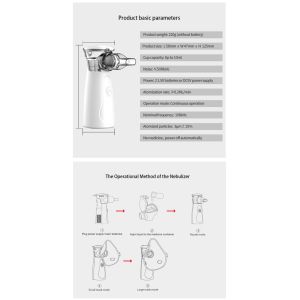 Handheld Nebulizer For Albuterol: Portable, Adjustable, Silent Handheld Atomizer