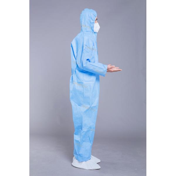 Quality Antibacterial PP Non Woven 35g Disposable Work Coveralls wholesale