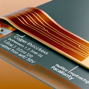 Flexible Printed Circuit Board 0.5oz-3oz Copper 2-Layer 150°C