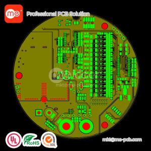 FR4 2L PCB with white soldermask OSP High Power LED Traffic Light PCB and