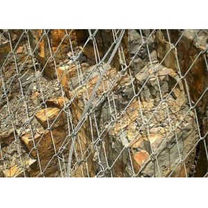 Hot Dipped Galvanized Rockfall Protection Netting Tecco Mesh Slope Stabilization
